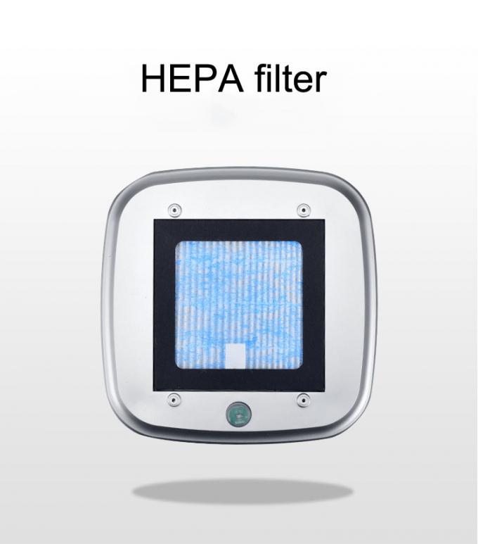 HOMEFISH ABS ヘパフィルター 車用空気浄化器 DC5V LEDライト付き 3