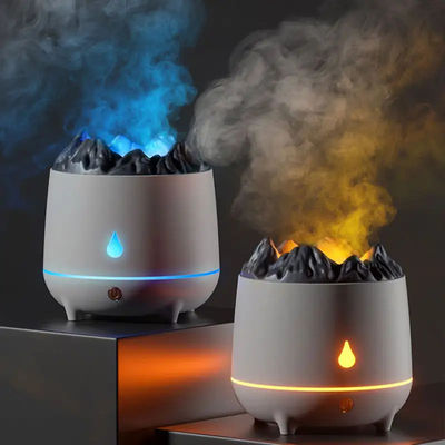 購入 新品 400ml 火山アロマテラピー湿化器 ミニポータブルエア湿化器 2モード インテリジェントアロマテラピー湿化器 online manufacture