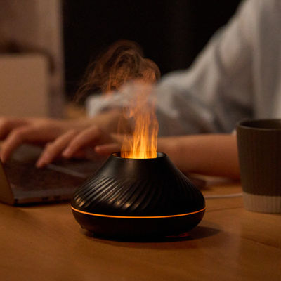 よい価格 最新のRGBライトフラームアロマディフューザー 130Ml 3Dカラフルフラーム湿気化器 火山噴火 Diffuser Dropshipping オンライン