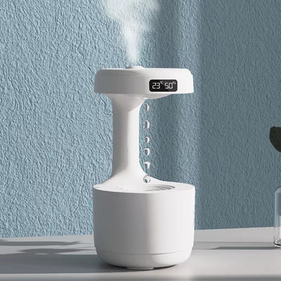 よい価格 ホームフィッシュ OEM 水滴ポータブル 800ml 抗重力湿化器 デジタルクロック 超音波抗重力湿化器 オンライン