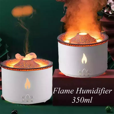 よい価格 1 サンプル OK 火山炎湿化器 LED色炎効果 超音波芳香油ディフューザー ホテルホーム向け ドロップシッピング オンライン