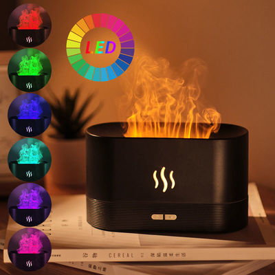 よい価格 RGBライト 色の変更 USB 超音波炎湿化器 LED RGB 色とりどりのエッセンシャルオイル 火炎 アロマディフューザー オンライン