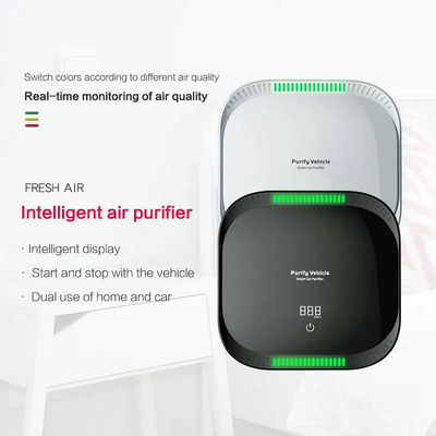よい価格 PM2.5 ディスプレイ ミニポータブル インテリジェント 空気浄化器 スマートタッチ 自動車 HEPAフィルター 空気浄化器 空気品質センサー オンライン